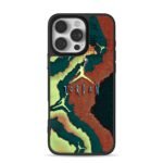Abstract camo with Jordan jumpman logos and text Phone Case