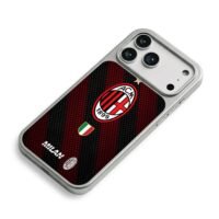 AC Milan logo red black pattern Italy shield Phone Case