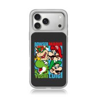 Bowser Mario Yoshi Luigi Super Mario 4 square art Phone Case