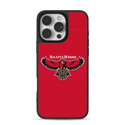 Atlanta Hawks logo hawk clutching basketball Phone Case