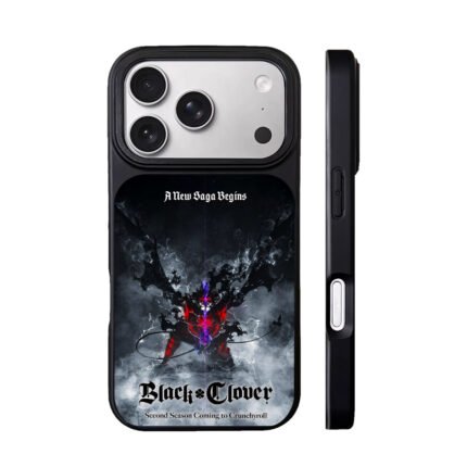 Black Clover dark winged demon anime promo art Phone Case