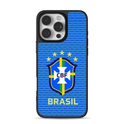 CBF Brazil crest five stars blue striped Brasil Phone Case