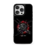 Atari Baby cyber samurai mecha red target graphic Phone Case