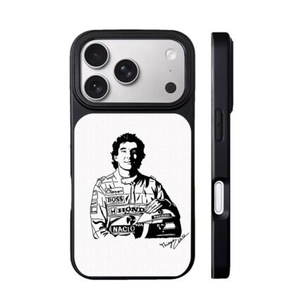 Ayrton Senna F1 racer Honda Shell Boss Nacional helmet Phone Case