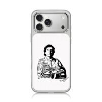 Ayrton Senna F1 racer Honda Shell Boss Nacional helmet Phone Case