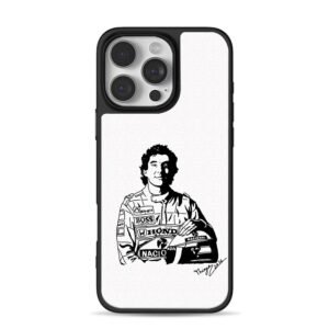 Ayrton Senna F1 racer Honda Shell Boss Nacional helmet Phone Case
