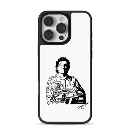 Ayrton Senna F1 racer Honda Shell Boss Nacional helmet Phone Case
