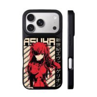 Asuka Langley Evangelion retro anime art Phone Case