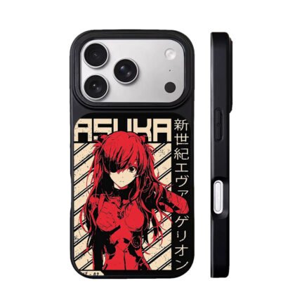 Asuka Langley Evangelion retro anime art Phone Case