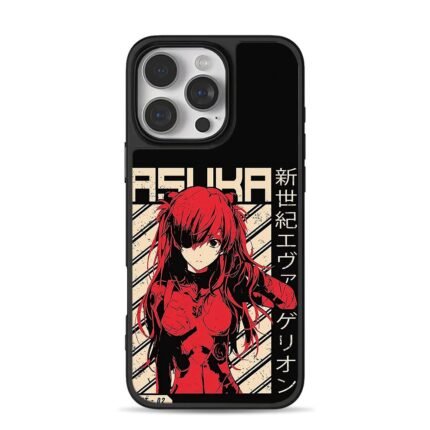 Asuka Langley Evangelion retro anime art Phone Case