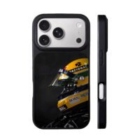 Ayrton Senna F1 race helmet with Honda Boss logos Phone Case