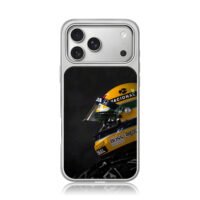 Ayrton Senna F1 race helmet with Honda Boss logos Phone Case