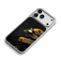 Ayrton Senna F1 race helmet with Honda Boss logos Phone Case