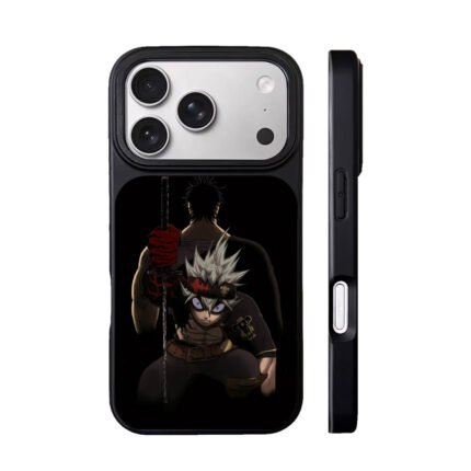 Black Clover Asta with sword, Yami shadow behind Phone Case
