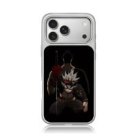 Black Clover Asta with sword, Yami shadow behind Phone Case