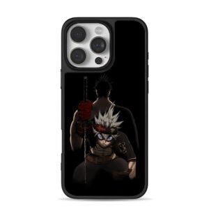 Black Clover Asta with sword, Yami shadow behind Phone Case