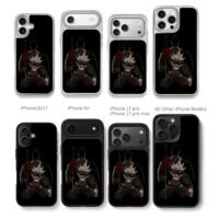 Black Clover Asta with sword, Yami shadow behind Phone Case