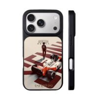 Ayrton Senna F1 car, Marlboro Honda Shell logos Phone Case