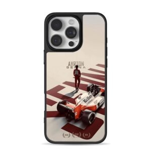 Ayrton Senna F1 car, Marlboro Honda Shell logos Phone Case