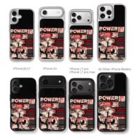 Chainsaw Man Power manga collage red black aesthetic Phone Case