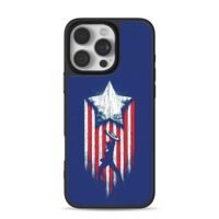 Captain America silhouette star stripe shield art Phone Case