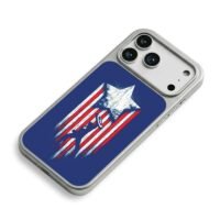 Captain America silhouette star stripe shield art Phone Case