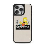 Bart Simpson Itchy and Scratchy with Supreme logo Phone Case