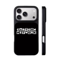 Cartoon Network block logo on black background Phone Case