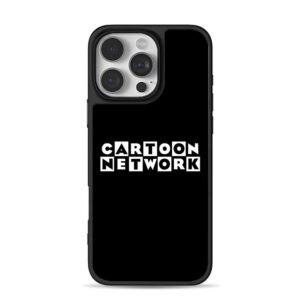 Cartoon Network block logo on black background Phone Case