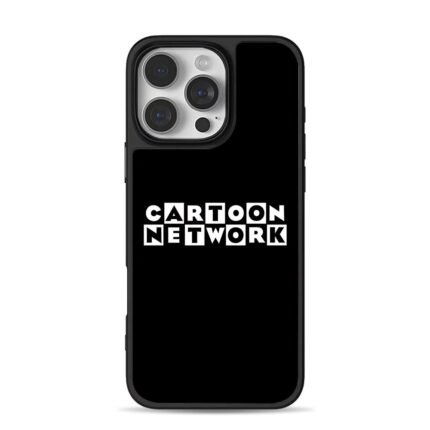 Cartoon Network block logo on black background Phone Case