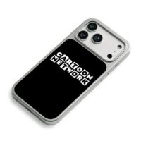 Cartoon Network block logo on black background Phone Case