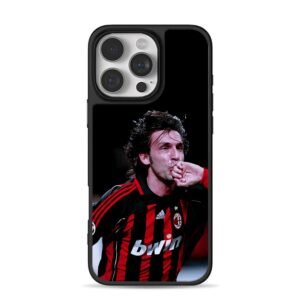 Andrea Pirlo AC Milan footballer kissing hand celebration Phone Case