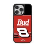 Bud King of Beers 8 Chevy red racing graphic Phone Case