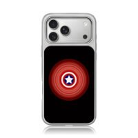 Captain America shield with star and red rings Phone Case