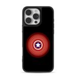 Captain America shield with star and red rings Phone Case