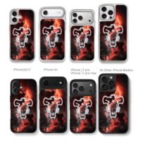 Black Clover Black Bulls logo on red cosmic nebula Phone Case