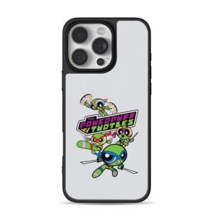 Chibi crossover of TMNT and Powerpuff Girls Phone Case