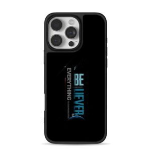 Believer slogan space astronaut planet starry dark Phone Case