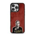 Better Call Saul Goodman pointing maroon art Phone Case