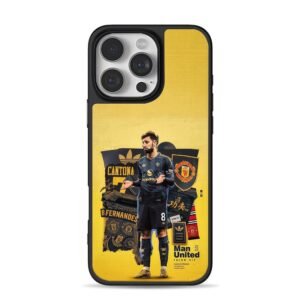 Bruno Fernandes Man Utd 2526 third kit football art Phone Case for iPhone 11-17 & Samsung Galaxy S24-S26