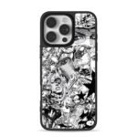 Black and white JoJo Steel Ball Run manga collage Phone Case