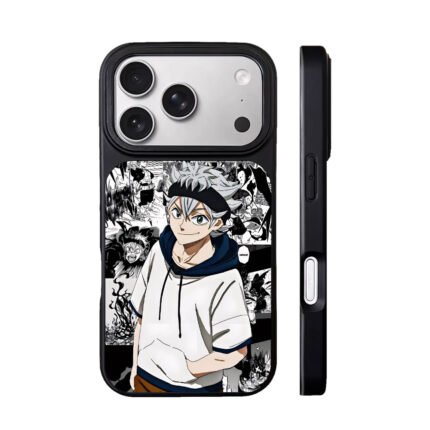 Asta Black Clover manga panel collage casual anime art Phone Case