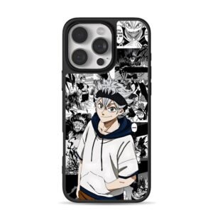 Asta Black Clover manga panel collage casual anime art Phone Case