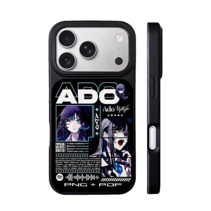 Ado anime singer goth girls graphic print Phone Case