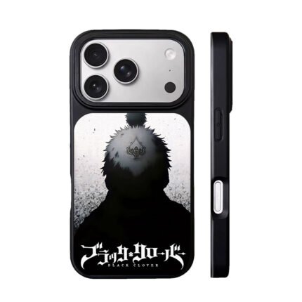 Black Clover anime silhouette with spade tattoo Phone Case