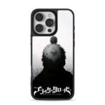 Black Clover anime silhouette with spade tattoo Phone Case