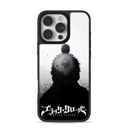 Black Clover anime silhouette with spade tattoo Phone Case