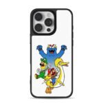 Bert Ernie Mario Big Bird Cookie Monster crossover art Phone Case