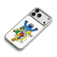 Bert Ernie Mario Big Bird Cookie Monster crossover art Phone Case