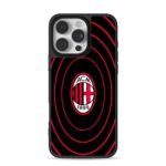 ACM Milan 1899 logo with red black concentric circles Phone Case